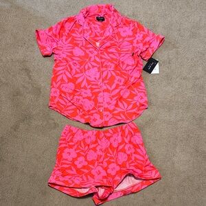 kate spade Bright Pink Floral Adult XS Pajama Set